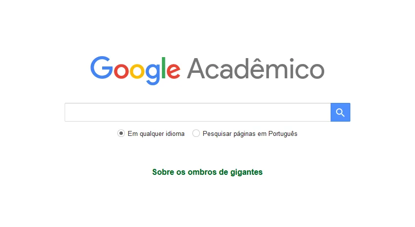 Pesquisas científicas no Google Acadêmico