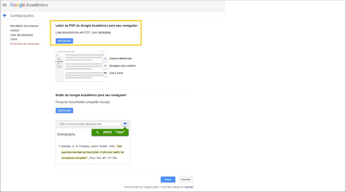 leitor de pdf google acadêmico